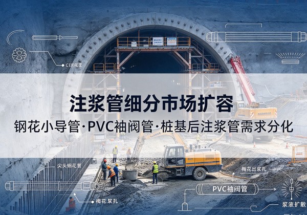 宁化注浆管细分市场扩容，隧道钢花小导管、PVC 袖阀管、桩基后注浆管需求分化